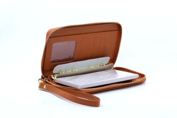 Zayfah Signature Wallet - Cognac Brown